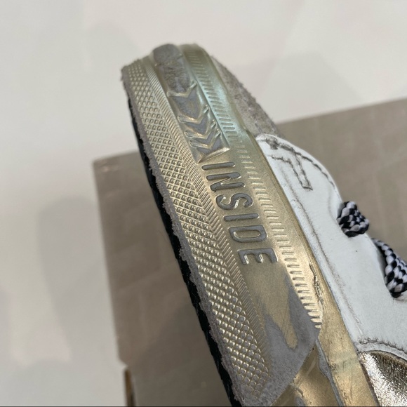 Golden Goose Slide Sneaker Neutral 37 Glitter - Picture 11 of 12